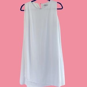 White flowy wrap dress size women’s medium